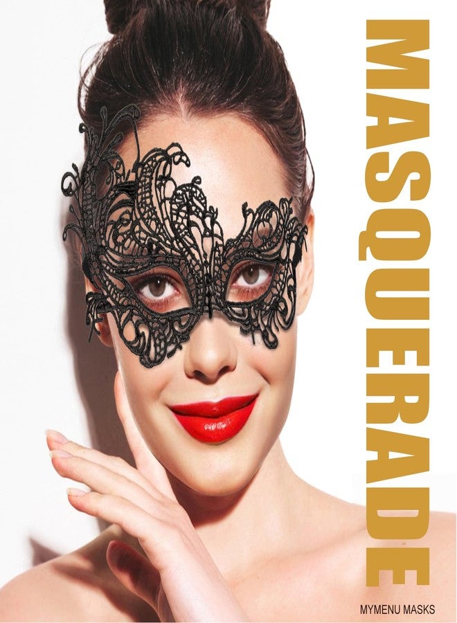 MYMENU Masquerade Masks for Women Couple Men Venetian Mask Halloween Carnival Mask for Party Prom Costume - Image 2